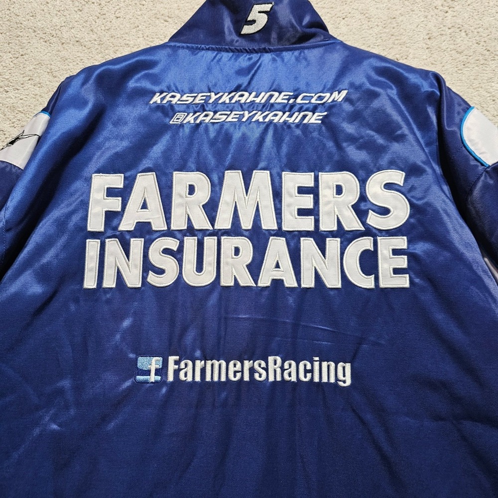 NASCAR Farmers Insurance Racing Jacket 2XL Men's Kasey Kahne Hendrick Motorsport - Picture 16 of 16
